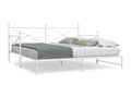Daybed with pull-out bed (no mattress) white 100x200cm steel JOUR80457