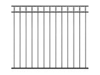 Steel fence panel 1.7x1.5 m Black TNMI14820