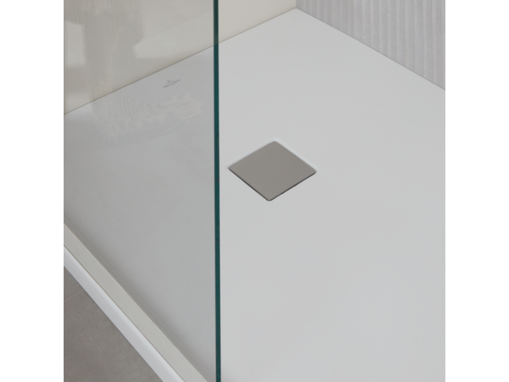 Zensova 160x80cm Rectangular Acrylic Anti-Slip Shower Tray, Grey, WSVZ14113