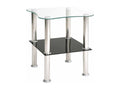 Dormeva 47cm Black Glass Side Table DVGX51981