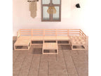 8-piece garden furniture set, solid pine wood, OAWG59502