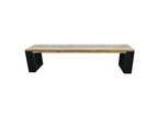Dormeva - New Orleans Bench - wooden scaffolding 180Lx40Hx38D cm black MDHB27837