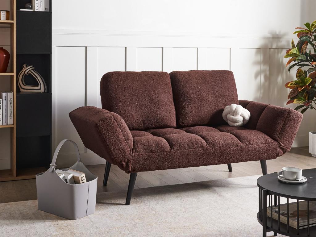 Dormeva Brown 2-Seater Sofa Bed LWJM35212