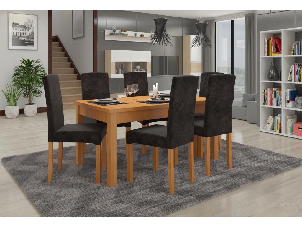 Dormeva 27132 FFND37459 light beech wood chair with choice of fabric