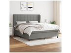 Dormeva bed base with mattress, Dark Grey 180x200 Fabric NKIR77022