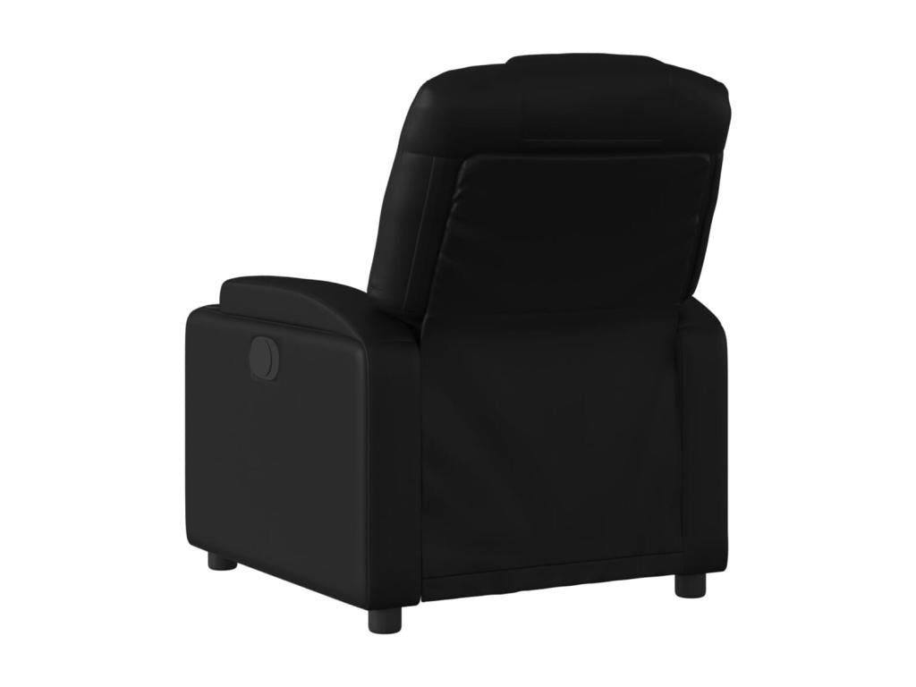 Electric Recliner Chair, Black Faux Leather GJEM99826