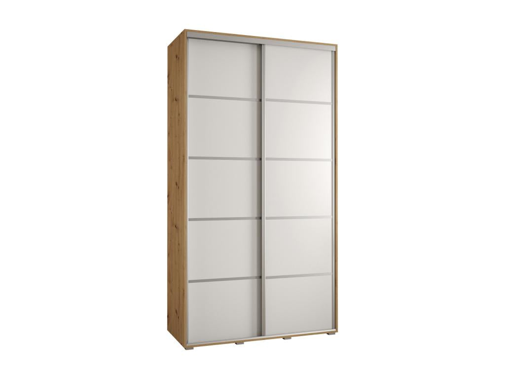 Dormeva 4 Sliding Door Wardrobe 235.2/130/60 2 Doors Dormeva/White/Silver MACK34218