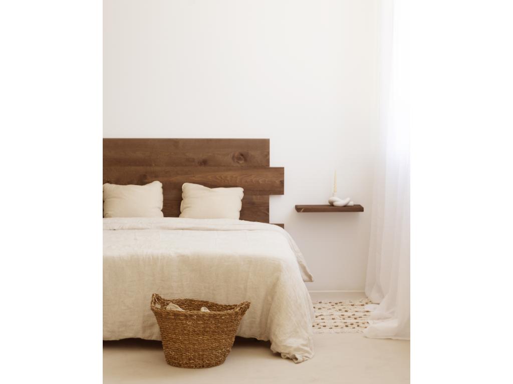 Brown pine wood headboard 200x80cm - Dormeva YHKG83222