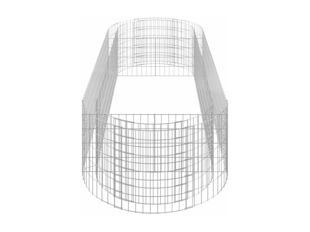 Raised Gabion Bed, Galvanized Iron, 300x100x50 cm, CXNN21059