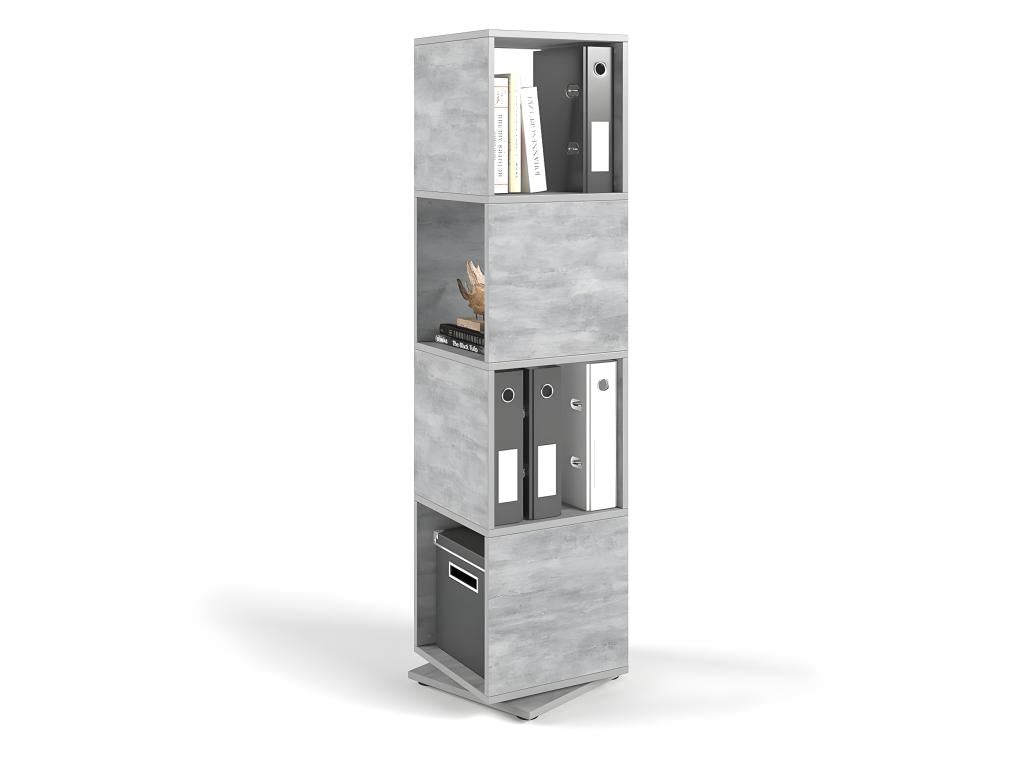 Rotating Concrete-Look Shelf Column 144.2x35.2x35.2 cm (H x W x D) REBS64562