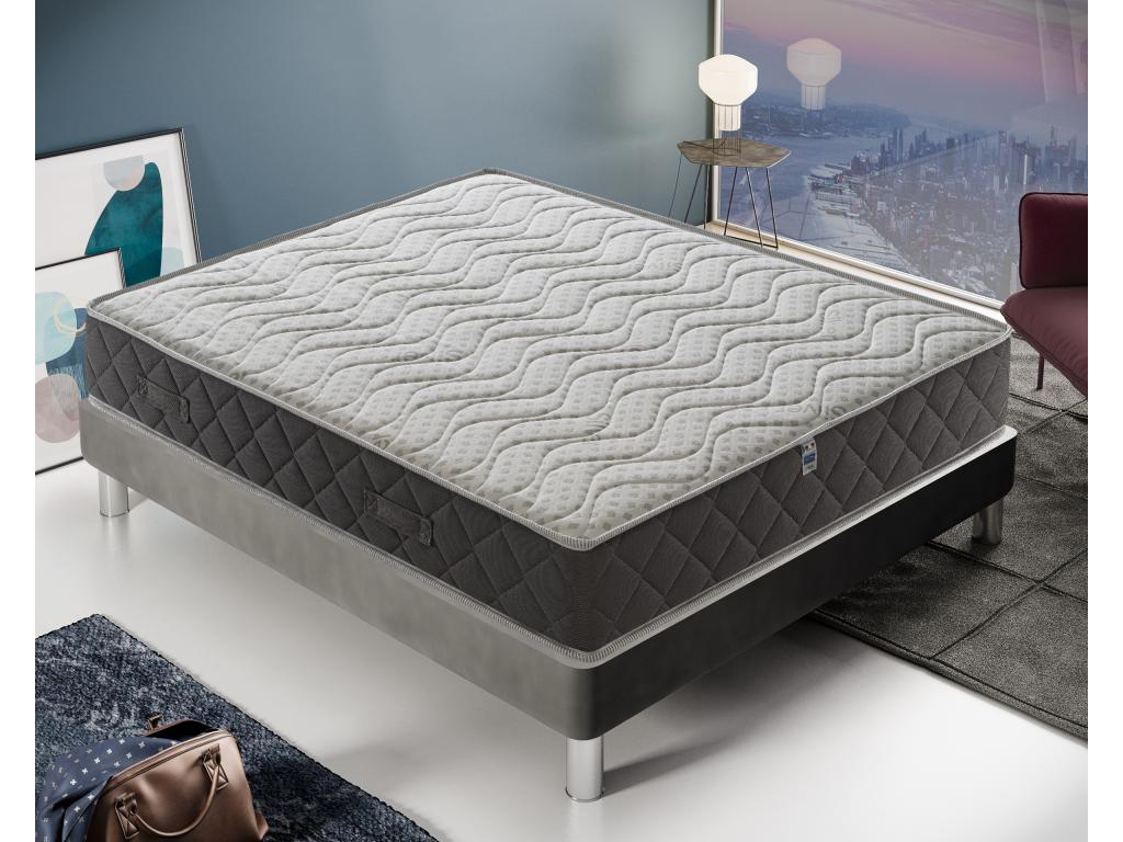 Memory foam mattress - 11 comfort zones - Silver Safe cover 120x190 cm AXLK95893
