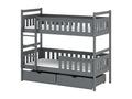 Dormeva BB014 Bunk Beds 80x190 cm Graphite ZATF88715