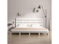 White bed frame 120x200 cm solid pine wood UIDN26036