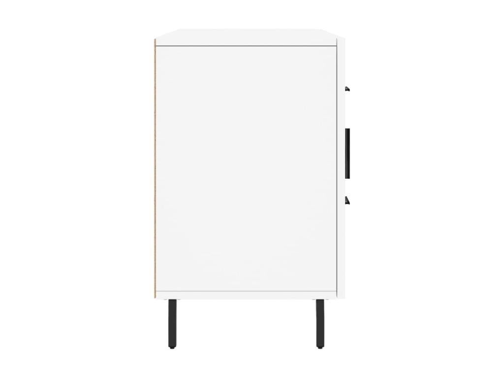 White sideboard 100x36x60 cm engineered wood WVNI17117