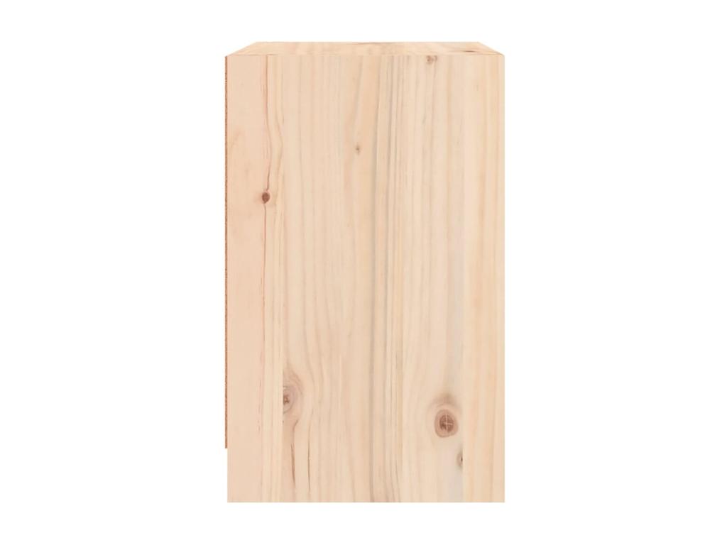 Bedside table 40x31x50 cm Solid pine wood WTBO95427