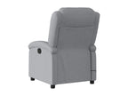 QYJO37528 Light Grey Fabric Electric Reclining Massage Chair