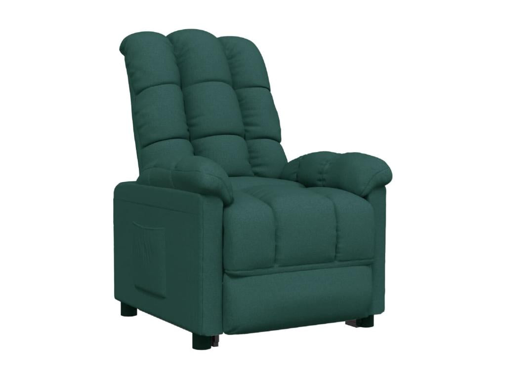 Dark Green Fabric Reclining Armchair JNFX40578