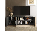 Dormeva TITANE - 3-Door TV Unit, Anthracite Grey and Wood Effect Finish, Dormeva RDRW80720