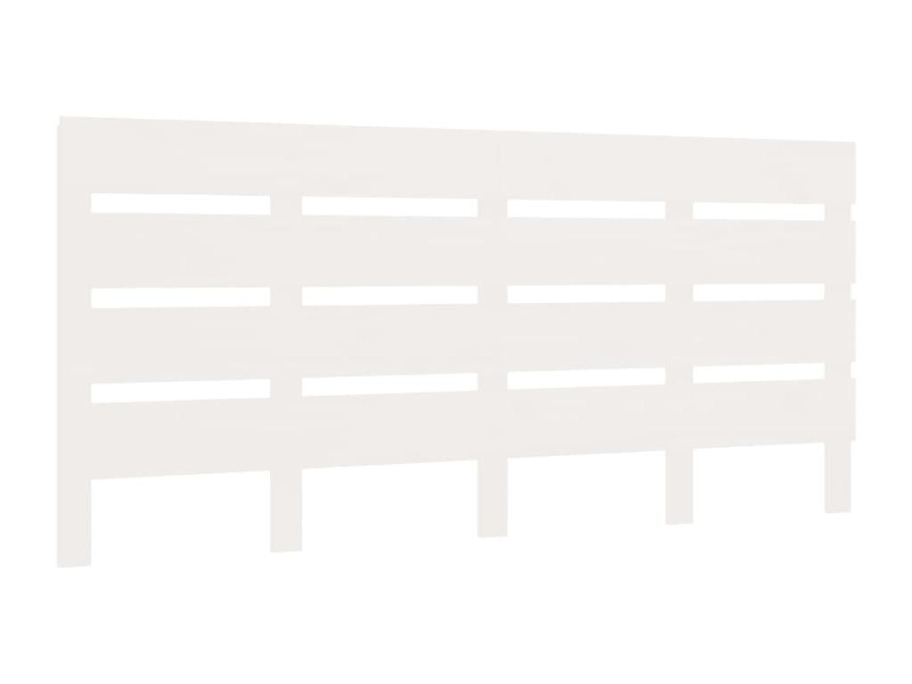 White bed frame 120x200 cm solid pine wood UIDN26036