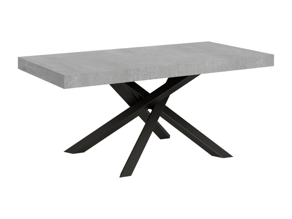 Extendable table 90x200/304 cm Volantis Concrete Grey Anthracite frame ALCF65473
