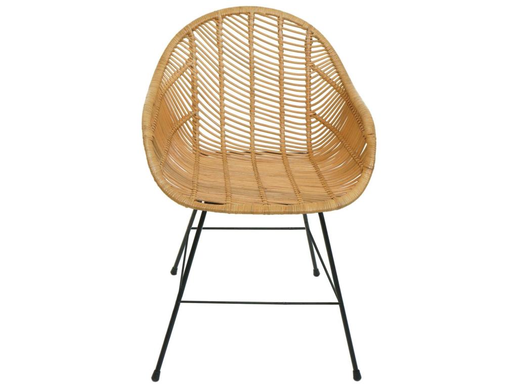 Dormeva-M28 Dining Chair, Wicker Kitchen Chair, Rattan Chair, Dormeva Rattan and Metal Chair QAES67801