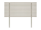 Dormeva Recycled Wood Headboard, Japanese Style, with Legs, 80x115 cm, Fits 80cm Beds - Beige, Spikes, RWRE66897