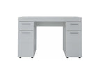 Dormeva WILP68001 White Lacquered Desk with 2 Doors and 2 Drawers