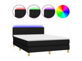 Dormeva bed base with LED mattress, black, 140x200 cm, fabric, BQUG93736