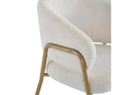 Set of 4 chairs - Dormeva fabric - gold legs - beige EUAQ93536