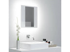 LED Bathroom Mirror Cabinet, Glossy White Acrylic ZHYR98659