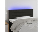 Black LED Headboard 80x5x78/88 cm Fabric UVMF70535