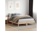 Bed frame with headboard 160x200 cm solid pine wood HAML05521
