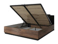 Lysvia CPEW49775 180x200 Storage Bed in Dark Oak and Black