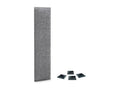 Dormeva Pack of 1 Self-adhesive acoustic wall panels made of eco-friendly wool with shock-absorbing protection, Grey, 60x20cm x1 DCZK98076