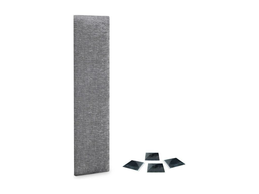 Dormeva Pack of 1 Self-adhesive acoustic wall panels made of eco-friendly wool with shock-absorbing protection, Grey, 60x20cm x1 DCZK98076