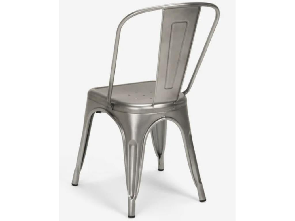 Dormeva Vintage Aged Steel Chair - Silver Steel Color QDNM14038