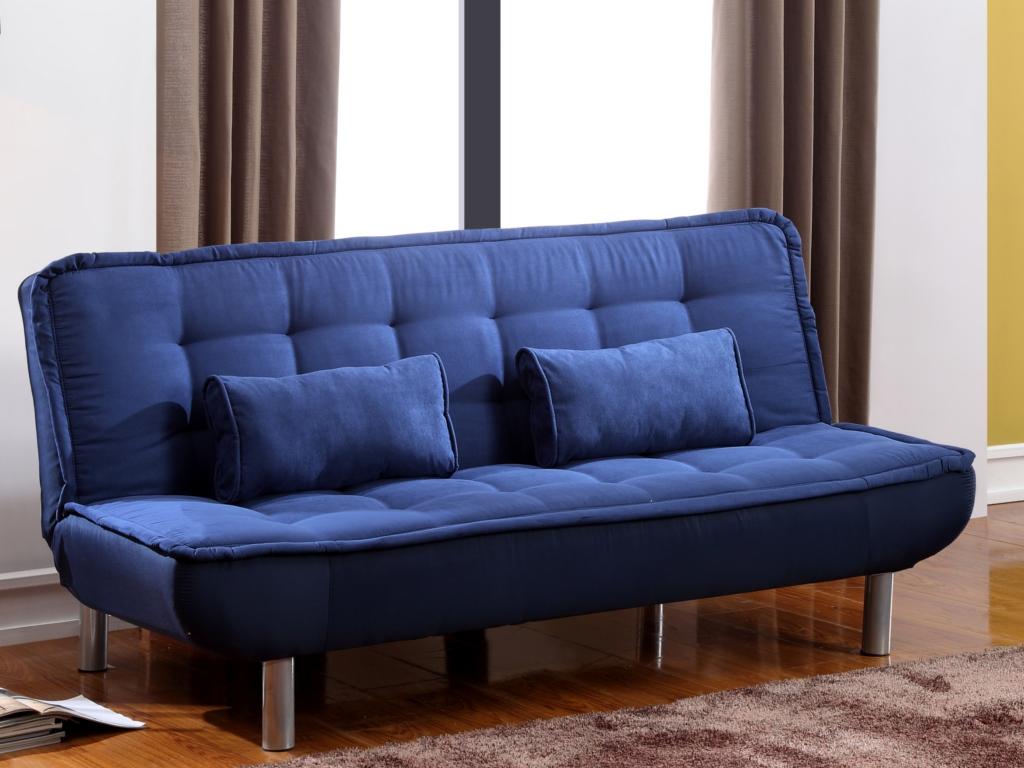 Dormeva convertible sofa in fabric - Blue ZZHB95383