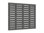 Wall-mounted headboard, grey, 81x3x91.5 cm, solid pine wood, EAAJ11909
