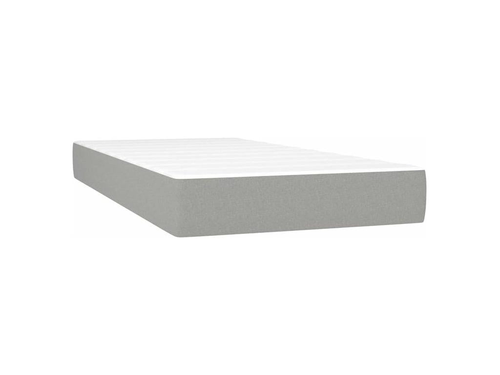 Dormeva bed base with light grey mattress 80x200 Fabric FEYA55798