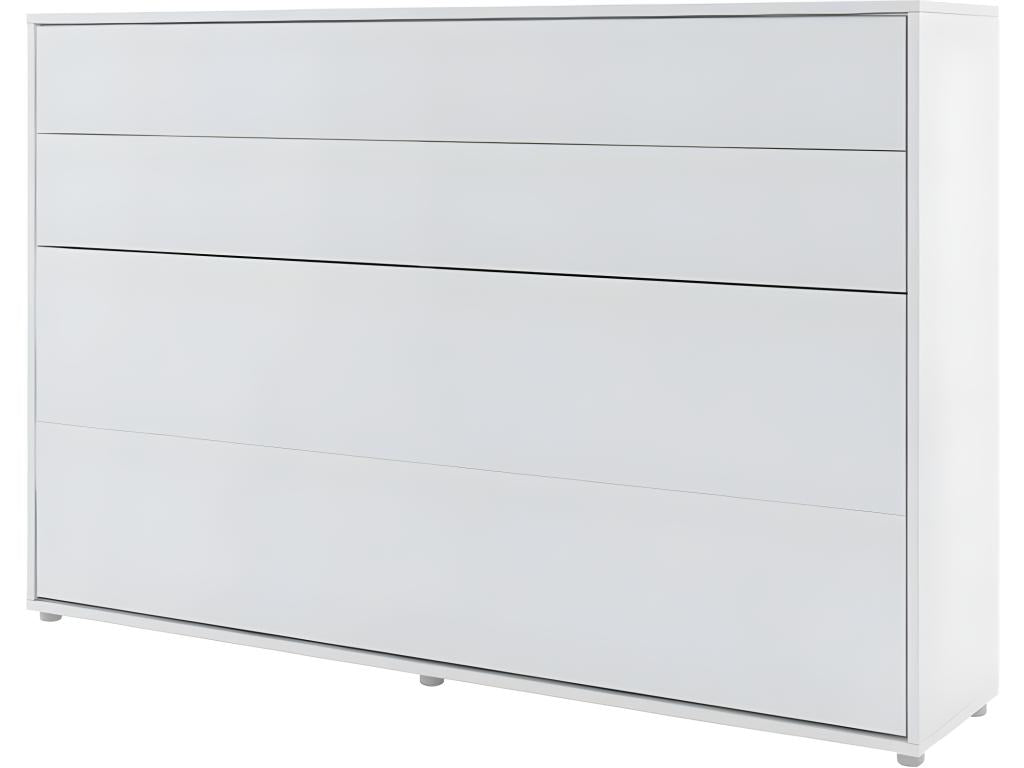 Dormeva Horizontal Wall Bed 120x200 cm Matte White Folding Bed Dormeva Wall Bed HQTU64057