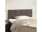 Dark Grey Headboard 90x5x78/88 cm Velvet TFBP85319