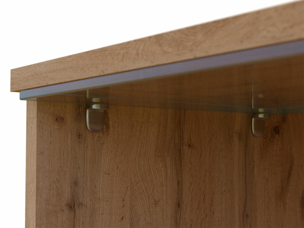 Dormeva 120 Oak TV Stand, 2 doors, 140x30x33cm, YHPU43906