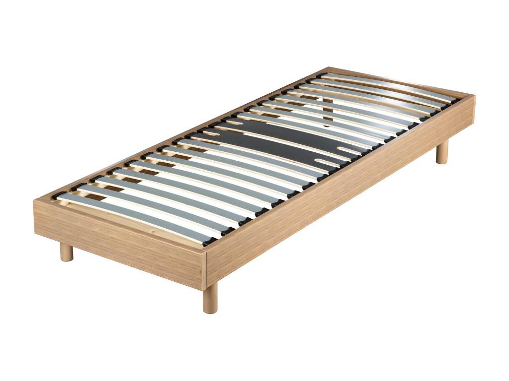 Dormeva decorative bed base with legs, 90x190 cm - Dormeva 18 Dormeva wood - Medium oak - H- 13 cm CLOI29303