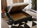 Upholstered bed with storage - 180x200 - double bed - velvet - dark grey - Dormeva SCOS46472