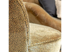 Dormeva - Swivel Armchair in Smooth Leopard Velvet, 61x70x73cm, Cosy GCBE54343