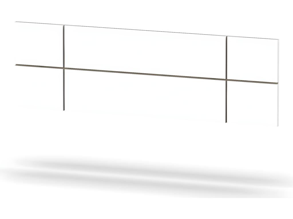 Adult headboard in White / Lumenao - Height 50 x Length 160 x Depth 3.2 cm RHTN82517