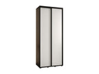 Dormeva 1 Sliding Door Wardrobe 235.2/120/45 2 Doors Black/White/Black KUSG27806
