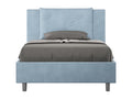Dormeva BVKP56985 Single Bed with Storage, Upholstered 120x190cm Light Blue Microfiber