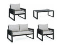 4-seater garden furniture set and coffee table - Dormeva EHSV64664