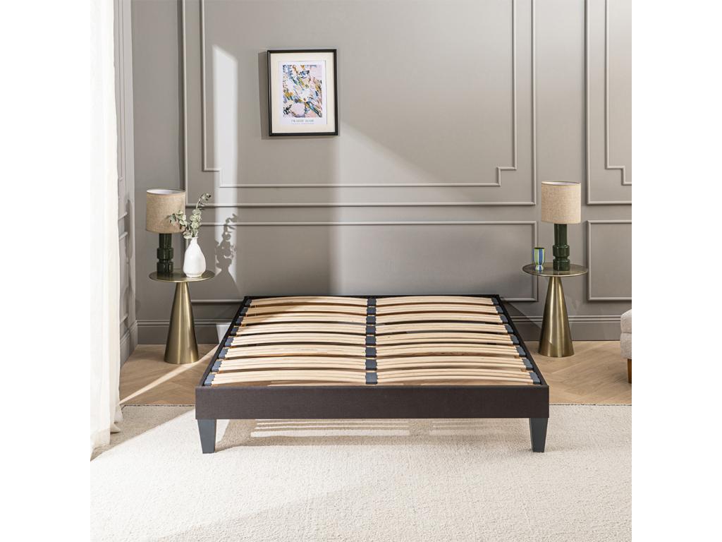 Dormeva - Dormeva wooden bed base KIT15 140x190 cm - Anthracite Grey - Delivered in Dormeva JQWI25409
